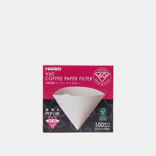 V60 Hario Paper filters 2 Cup (100 pieces)